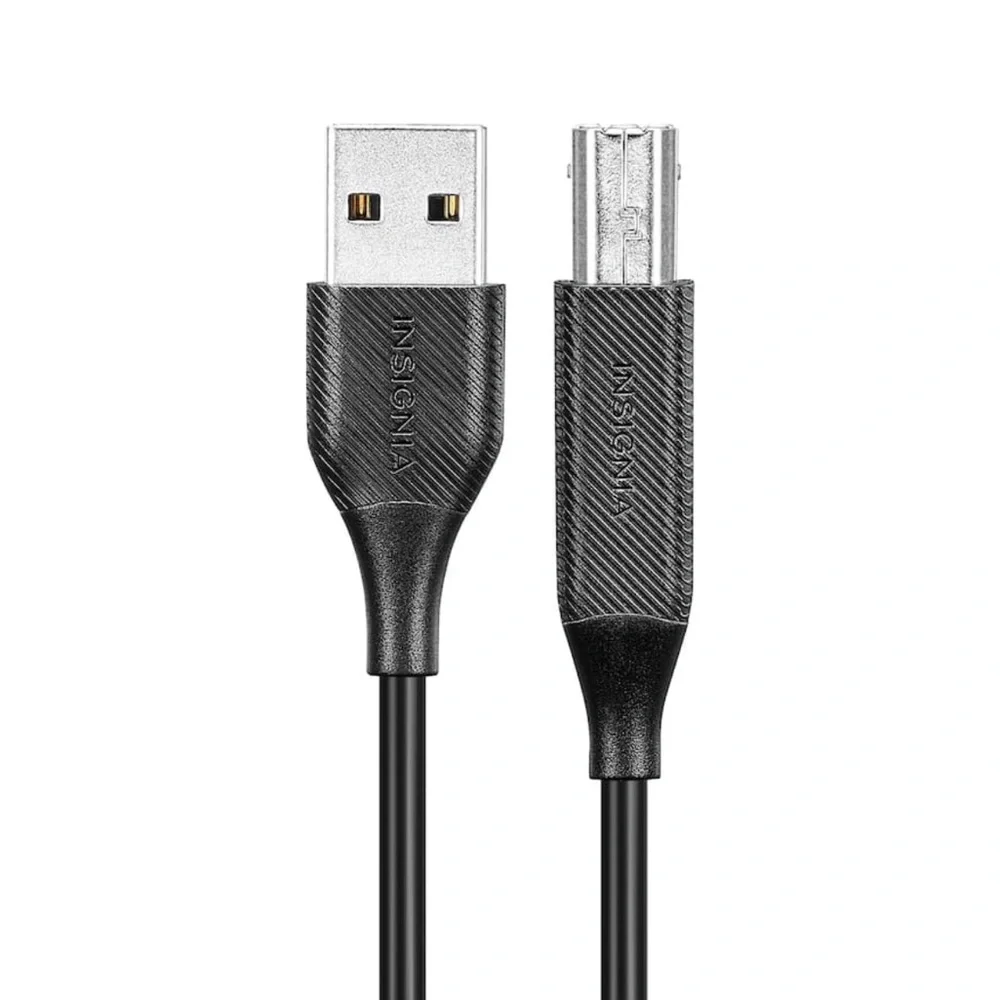 ✨5/$12 Insignia Black USB to USB-B Cable - 6 ft